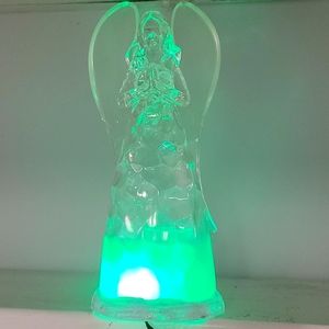 CRYSTAL LED ANGEL TREE TOPPER!
